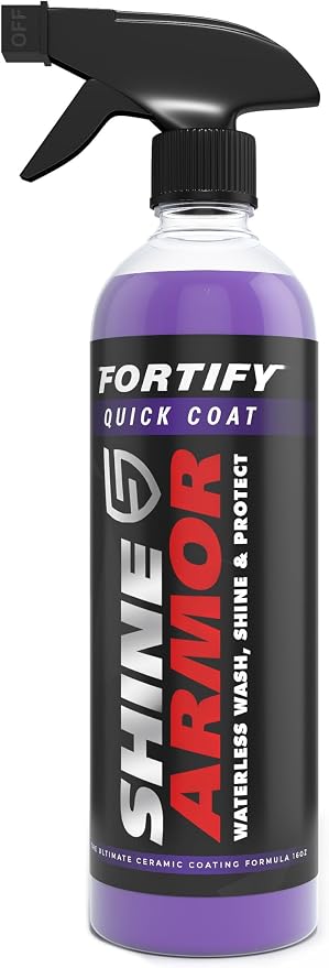 SHINE ARMOR Fortify Quick Coat – 3-in-1 Ceramic Coating Spray | Waterless Wash by SHINEARMOR