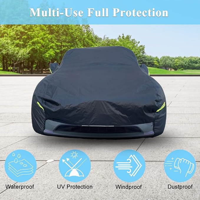 Car Cover Custom Fit for Tesla Model Y, Waterproof All Weather Full Exterior - Image 5