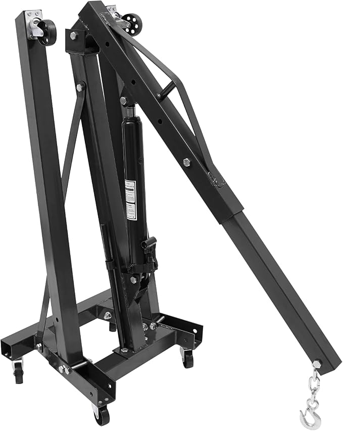 Folding Engine Crane 1 Ton Folding Engine Hoist 2200lbs Hydraulic Crane - Image 7