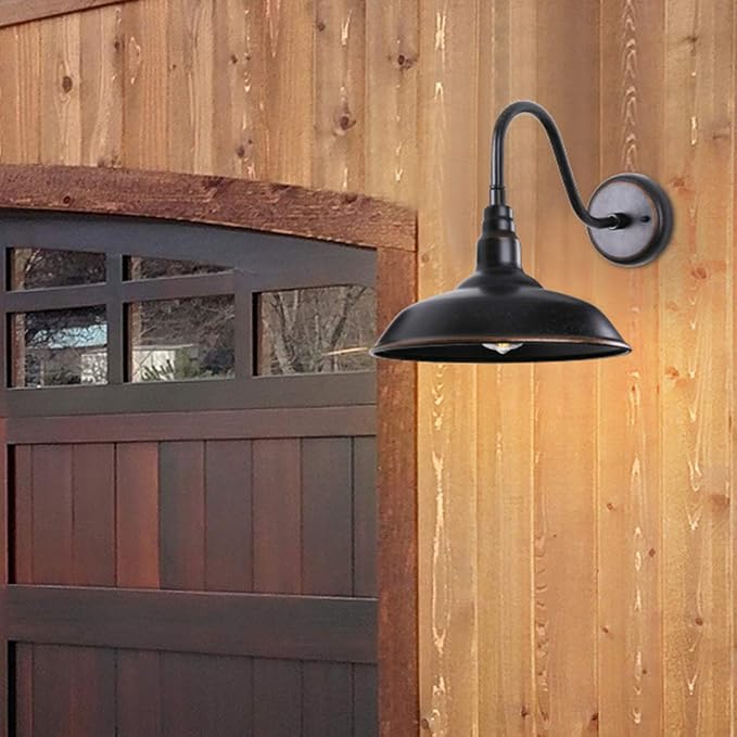 14in Outdoor Gooseneck Barn Light - Image 3