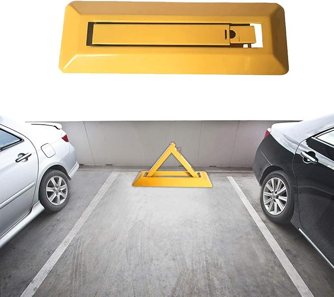 Vechkom Folding Parking Barrier Removable Parking Space Lock Manual Parking - Image 3