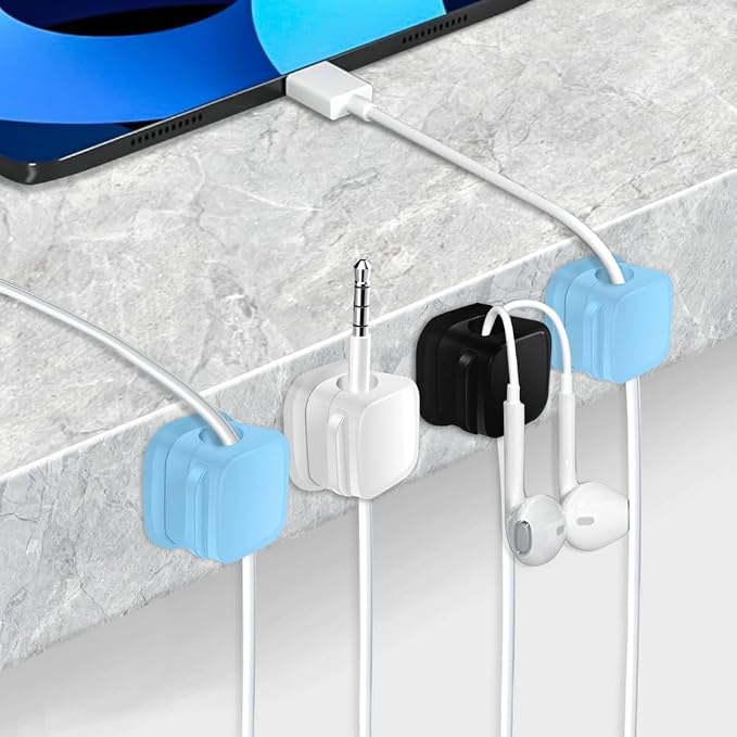 18 Pack Cord Organizer Holder, Magnetic Cable Clips Management, Easy Strong - Image 2
