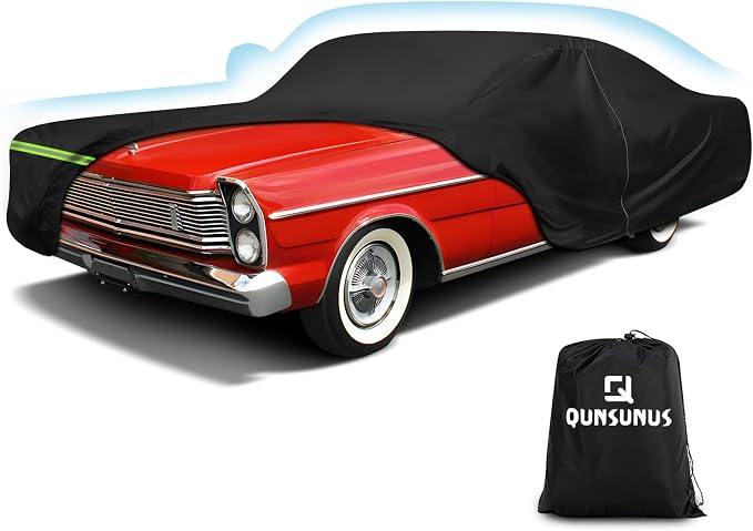 QUNSUNUS Waterproof Car Cover for Ford Galaxie 500/XL/Starliner/Fairlane by QQUNSUNUS