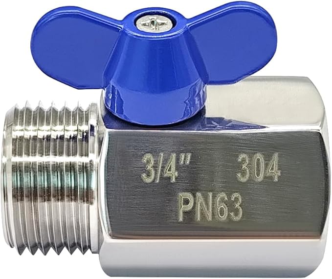 beduan Stainless Steel 3/4 Shut Off Valve GHT Threaded Garden Hose Heavy Duty - Image 3
