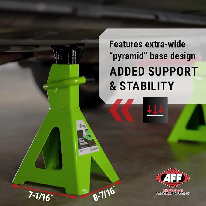 AFF Viking 4 Ton Jack Stand Set - Image 3