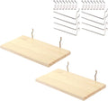Shelves for PegBoard, Pine Wooden Pegboard Shelf Wall Organizer, Wooden Board by Unknown