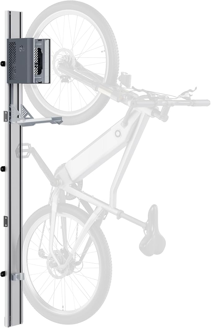 monTEK Automatic Lift EBike Rack – Fits 24-29" Tires, Heavy-Duty Vertical Wall by monTEK