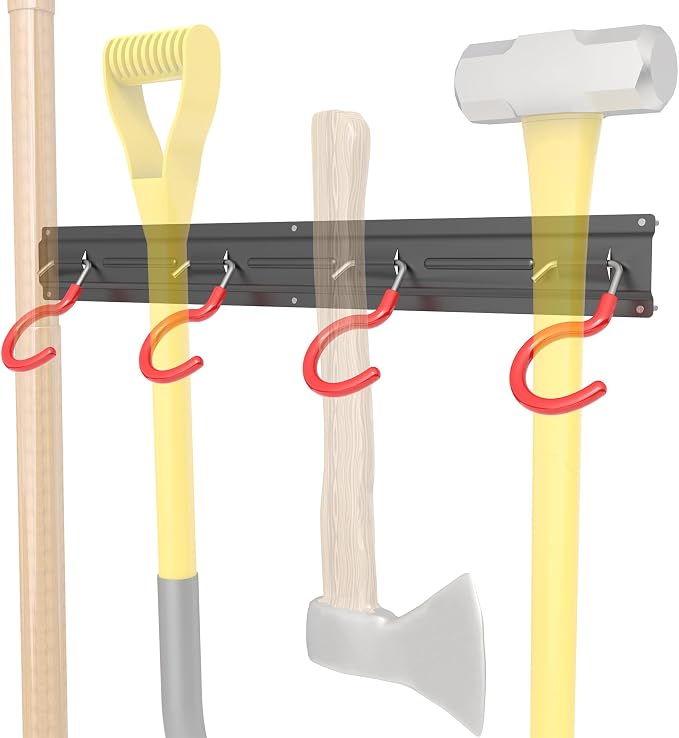 TORACK Metal Wall-Mounted Garden Tool Organizer - Image 5