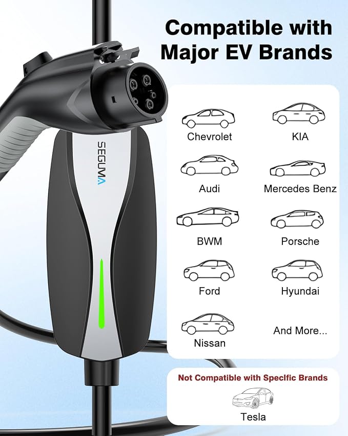 Level 1/2 EV Charger, 16Amp Electric Car Charger 25FT Cable - Image 7