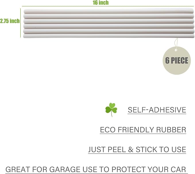 Garage Wall Protector Strip Car Door Protector, Self-Adhesive Rubber Garage - Image 6