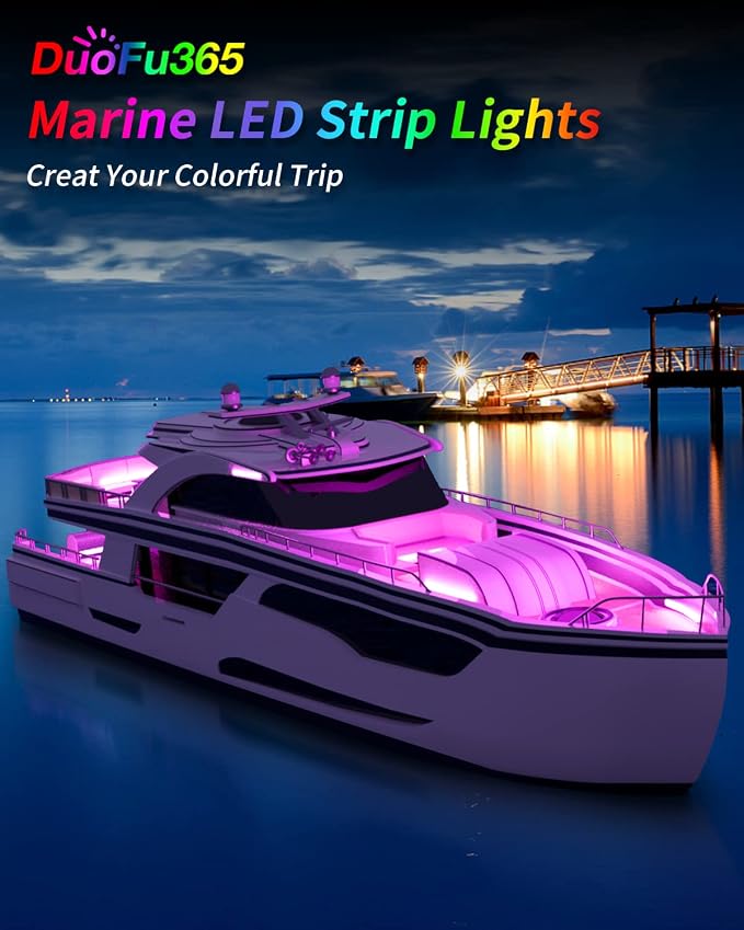Pink Led Strip Lights, 12V Interior Light Strip IP68 Waterproof Cuttable - Image 6