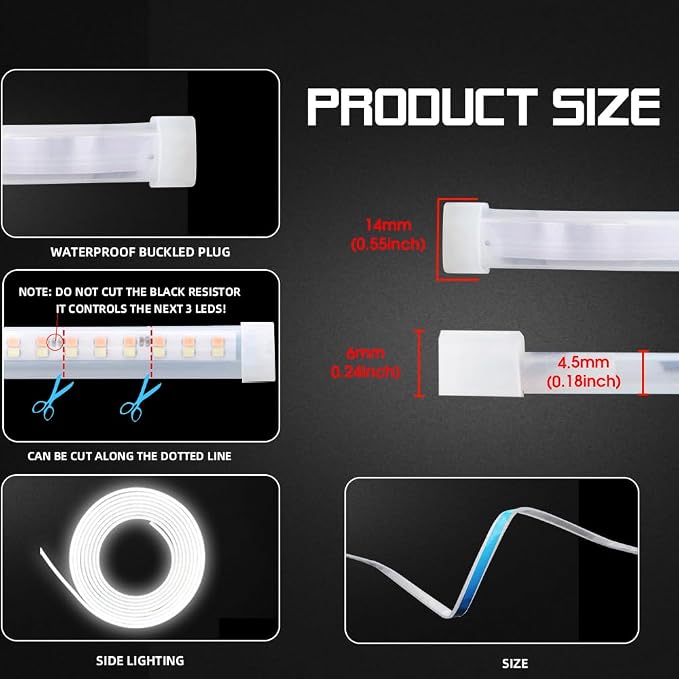 Upgrade Dynamic Flowing Car LED Trunk Light Strip, 79Inch Universal Flexible - Image 5