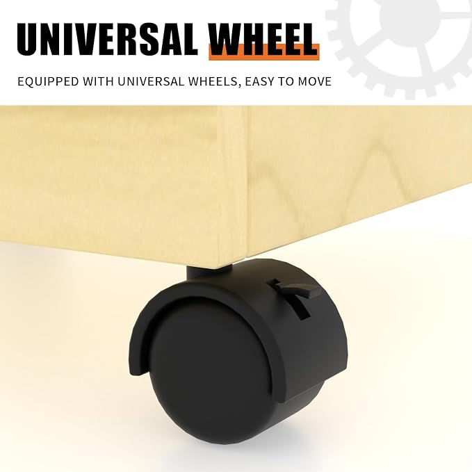 WISDOMFUR Rotating Slatwall Display Rack – 16"x16"x60" Maple Spinning Tower - Image 6