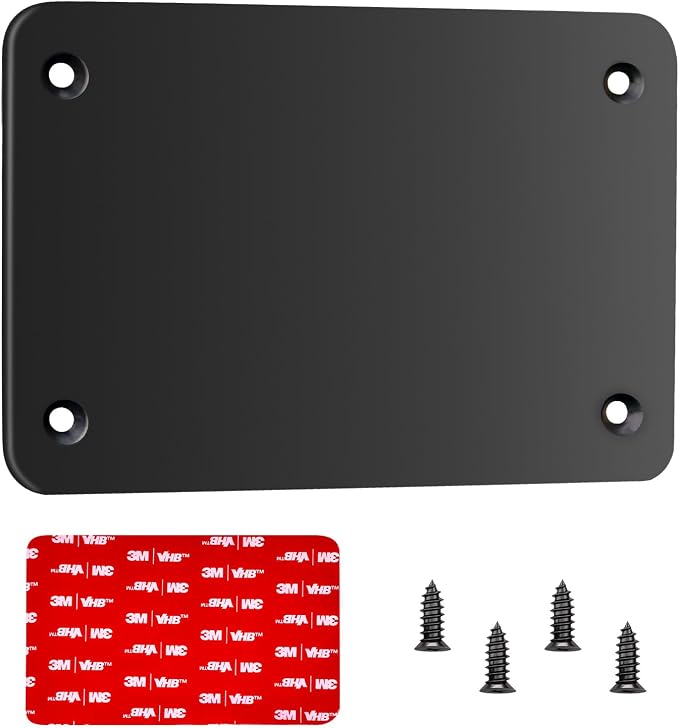 Metal Mounting Plate for Magnetic Wireless Backup Camera, 4.6"x3.1" Metal Base by INSEETECH