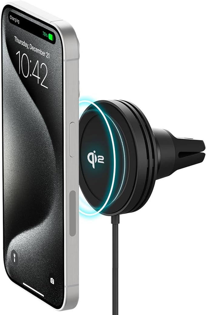 iOttie Velox Qi2 Mini Wireless Charging Car Mount by iOttie