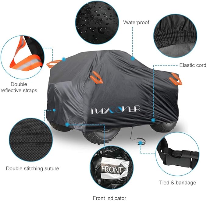 ATV Cover Waterproof, for Polaris Sportsman Yamaha Honda FourTrax Kawasaki - Image 4