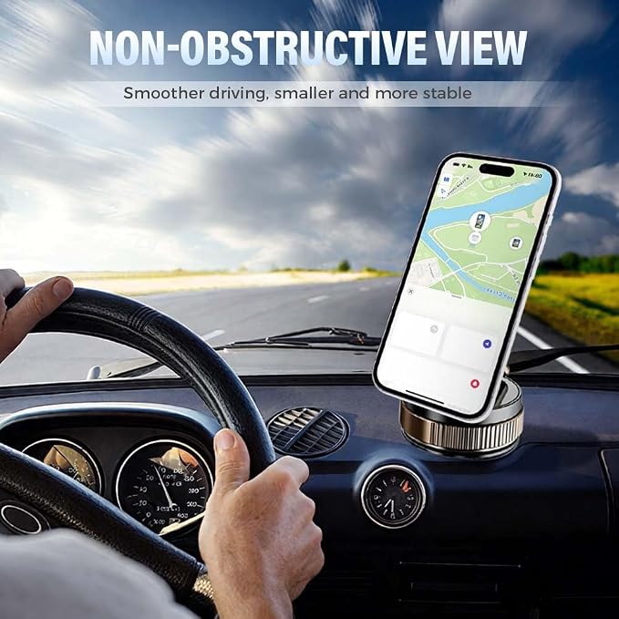 360° Adjustable Vacuum Magnetic Phone Holder, 2025 Strong Suction Portable - Image 2