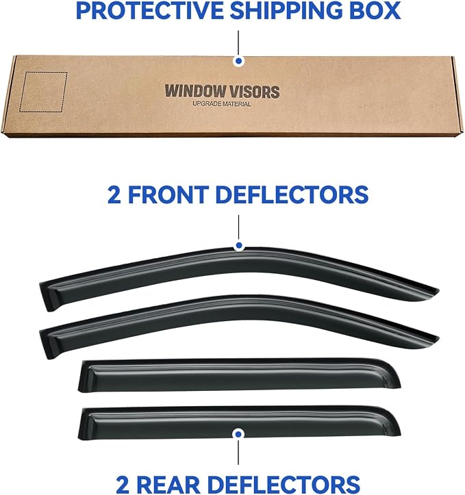 Window Visors Rain Guards Shield - Image 5