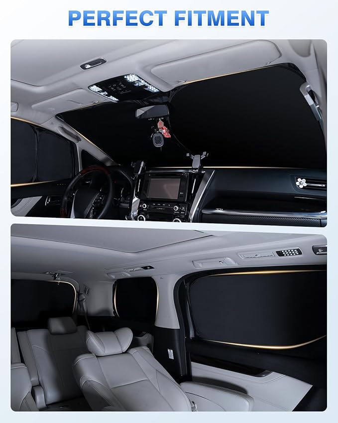 Sunshades for Hyundai Tucson 2016-2021 Accessories Windshield Sun Shade Side - Image 6