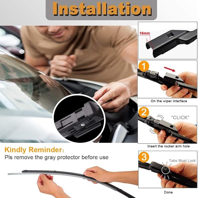 AUTOBOO 26"+22" Windshield Wipers Blades Replacement - Image 7