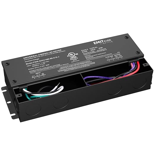 EMITEVER Dimmable Led Driver, 80W AC 110V-277V to DC 24V Transformer, 5-in-1 - Image 9