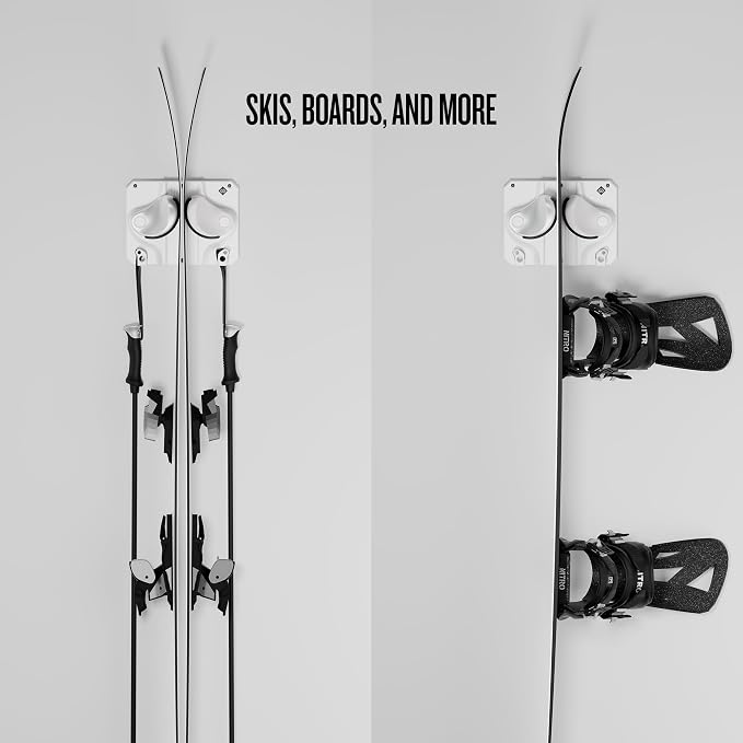 Ultimate Ski & Snowboard Wall Rack | Secure, Non-Slip Storage | Fits Any - Image 2
