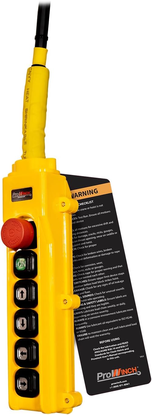 Prowinch 3 Ton Electric Chain Hoist Power Trolley 1 Speed 30 ft. G100 Chain - Image 5