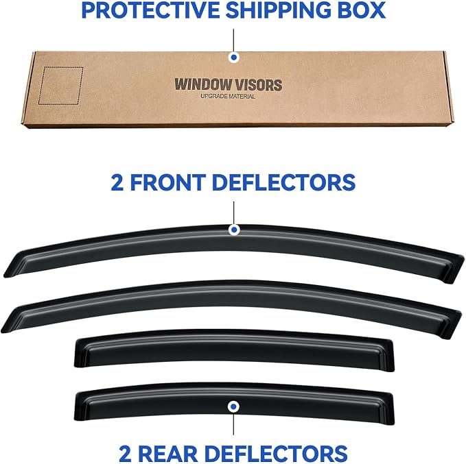 Window Visors Rain Guards Shield - Image 6