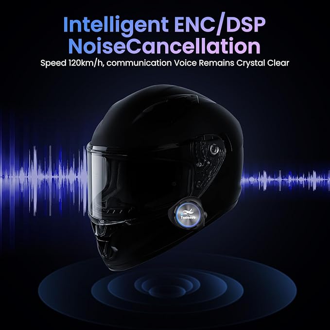 Y3 Helmet Bluetooth Intercom Headset, Auto Answer Phone, Active Noise - Image 5