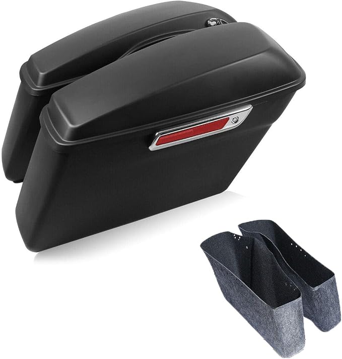 Green-L Matte Black Hard Saddlebags Fit by Green-LMotorParts