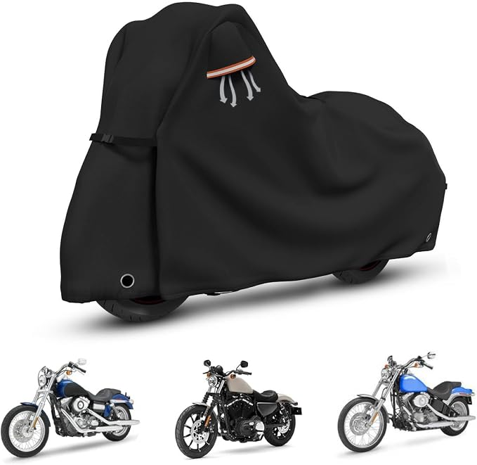 STARTWO Motorcycle Covers Waterproof Outdoor Storage Heavy Duty All Season by STARTWO
