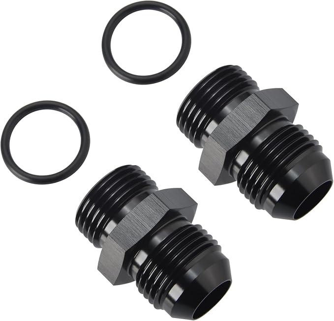 10AN Male Flare to 10AN ORB O-ring Boss Fuel Pump Rail Adapter Fitting Aluminum - Image 3