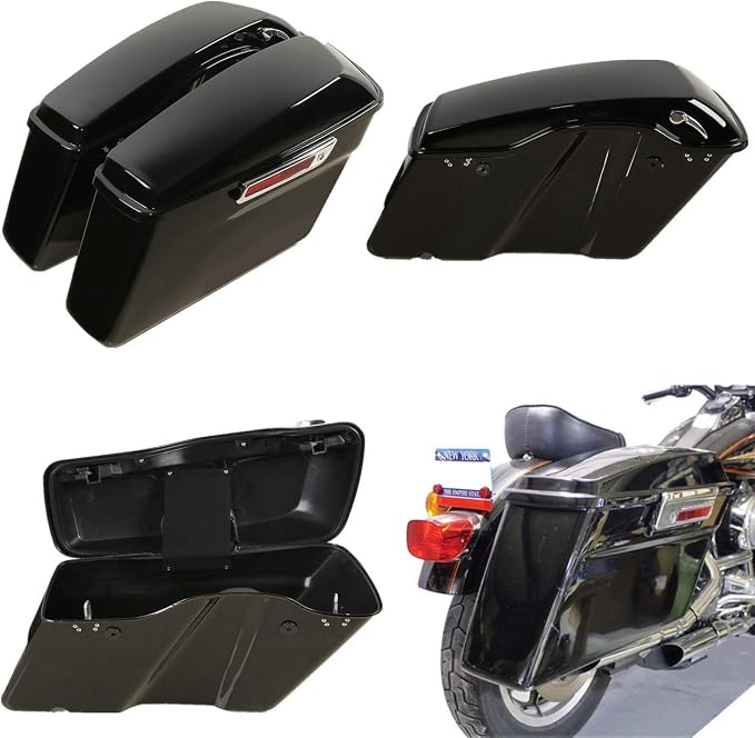 Green-L Vivid Black Hard Saddlebags - Image 3
