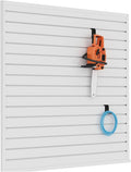 Slatwall Panel Garage Organizer PVC Slatwall Heavy Duty Wall Mounted Rack by BRITINE