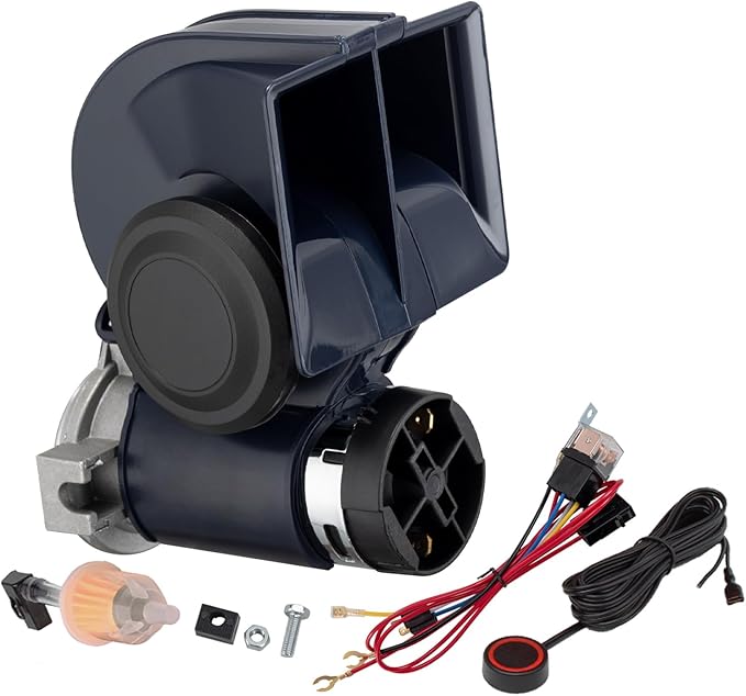 Air Horn 12V 150DB Loud Train Horn kit by AOLIHAN