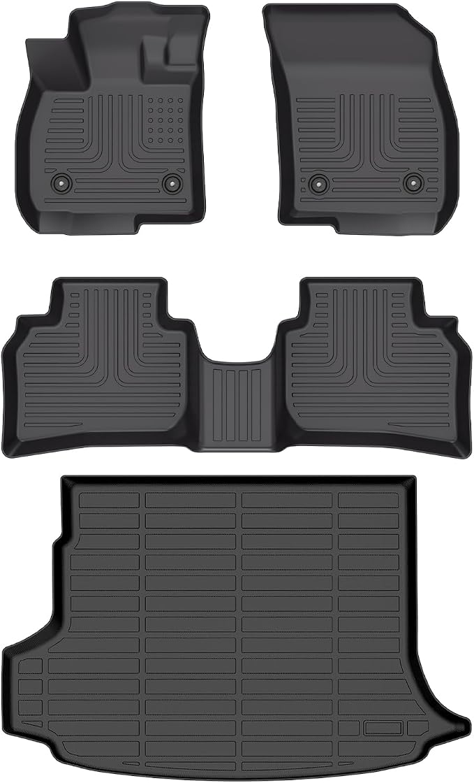 Wayhigh-All Weather Floor Mats and Cargo Mat Set Fit by Wayhigh