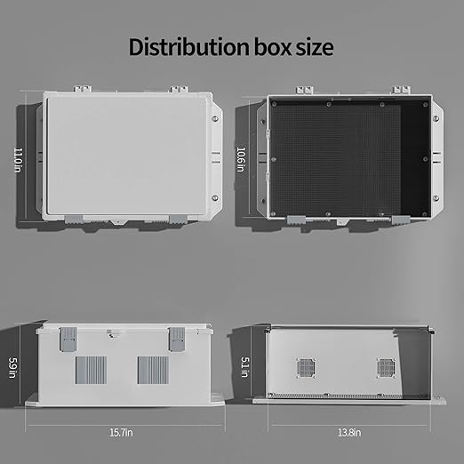 Outdoor Electrical Junction Box, ABS Water Resistant Enclosure - Image 6