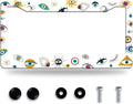 Evil Eye License Plate Frame Colorful License Plate Frames Stainless Steel by BRAGHRTED