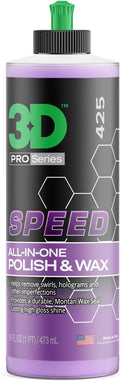 3D Speed All-In-One Polish & Wax – Scratch & Swirl Remover, Easy Application – by 3DCarCare