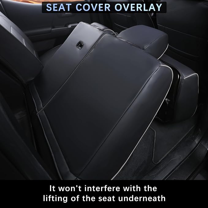 Car Seat Covers Full Set for Toyota Tacoma Double & Crew Cab 2023 2022 2021 - Image 5