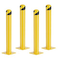Safety Bollards, Bollards Steel 48 inch, 4.5 Inch Diameter Parking Bollard by SpecializeinYourNeeds