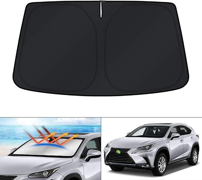 KUST Windshield Sun Shade for 2015-2021 Lexus NX300h/NX300/NX200t Accessories by KUST