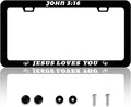 John 3:16 Jesus Loves You License Plate Frame Christian License Plate Frames by HOWKWAWY