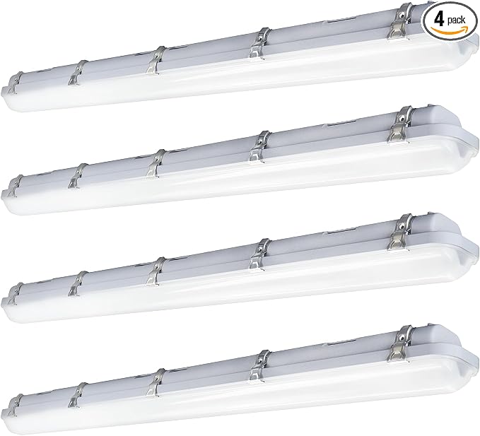 JTT 4FT LED Vapor Tight Light, 60W/50W/40W IP65 Waterproof LED Outdoor Indoor by JTT
