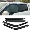 4pcs Outside Mount Style Window Rain Guards Durable Side Wind Deflectors Dark by Deebior