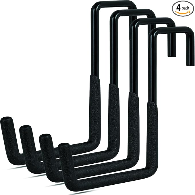 4 Pcs Rafter Hooks, Upgraded Fence Hangers, Heavy Duty Bike Hanger by Gueryee