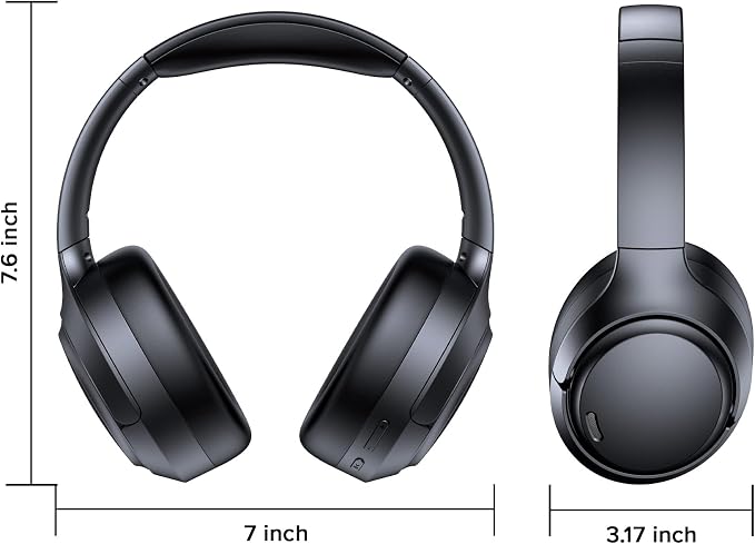 TAGRY Hybrid Active Noise Cancelling Bluetooth Headphones ENC Mic Clear Call - Image 8