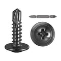 Wensilon #10×5/8” for Sheet Metal Self-Tapping Screws 410 Black Stainless Steel by Wensilon
