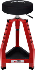 Adjustable Tall Shop Stool, Mechanic Garage Bar Stool Chair, Work Metal Chair by FreekyFit