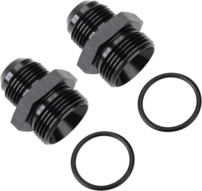 12AN Male Flare to 16AN ORB O-ring Boss Fuel Pump Rail Adapter Fitting Aluminum - Image 4